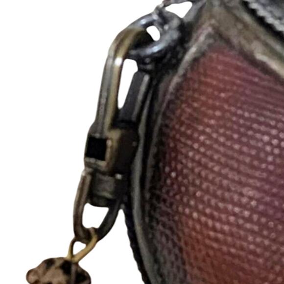 Maya Evangelista Hard Resin Cross Body Bag with Removable‎ Beaded Strap Vintage - Picture 10 of 15